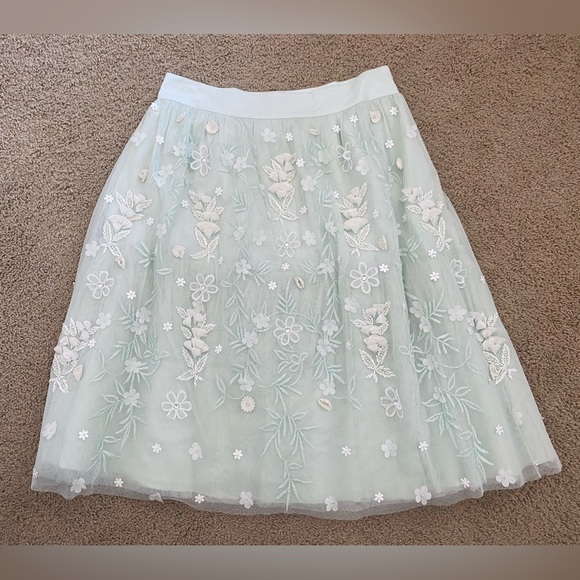 ASOS Embellished Ice Mint Midi Skirt - Picture 3 of 10
